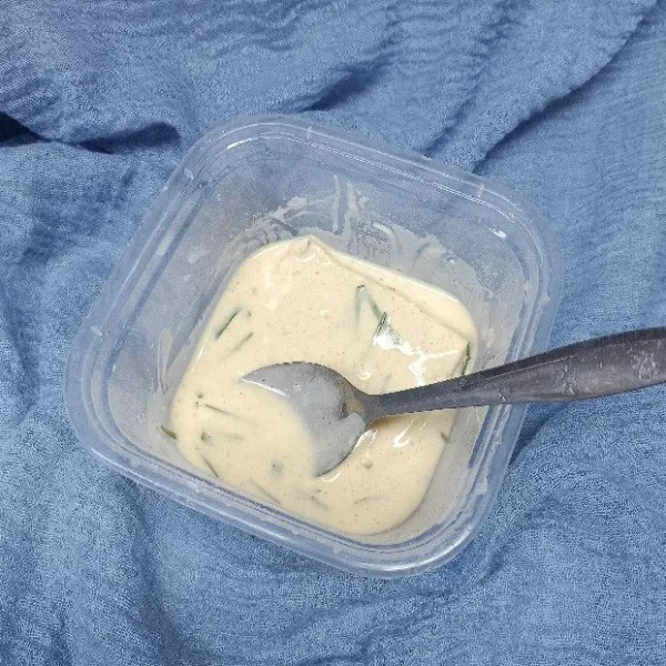 Masukkan gembus. Balut merata.