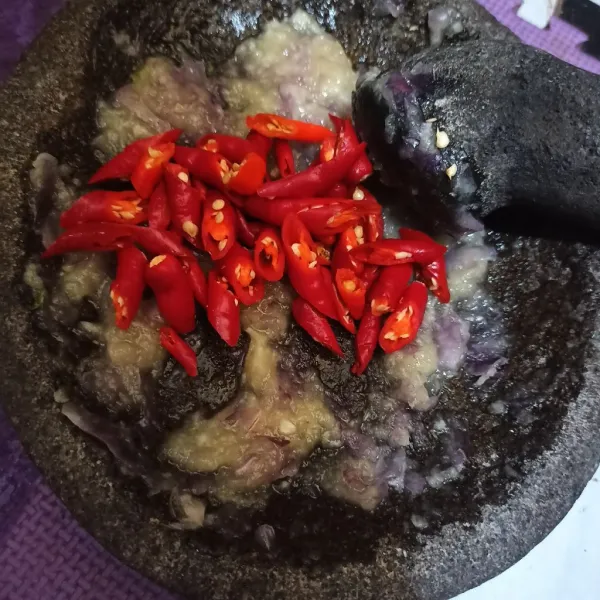 Kemudian haluskan.