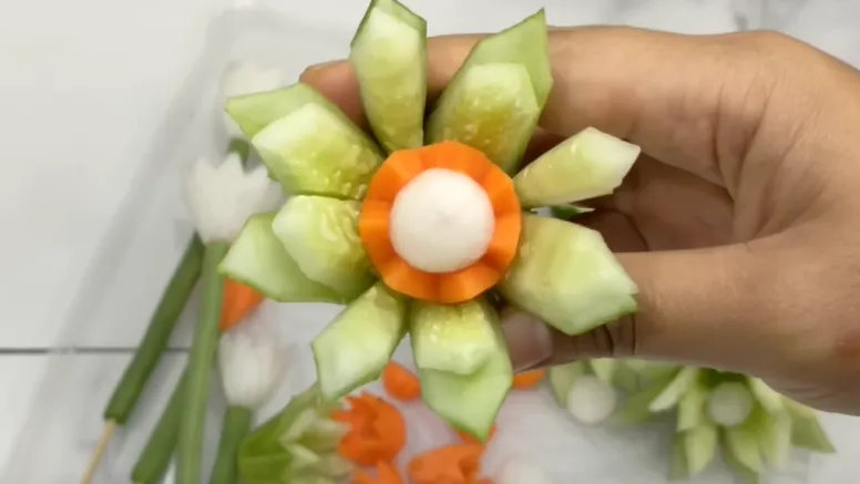 cara membuat bunga timun