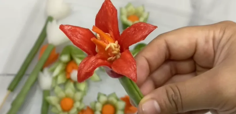 cara membuat bunga cabe
