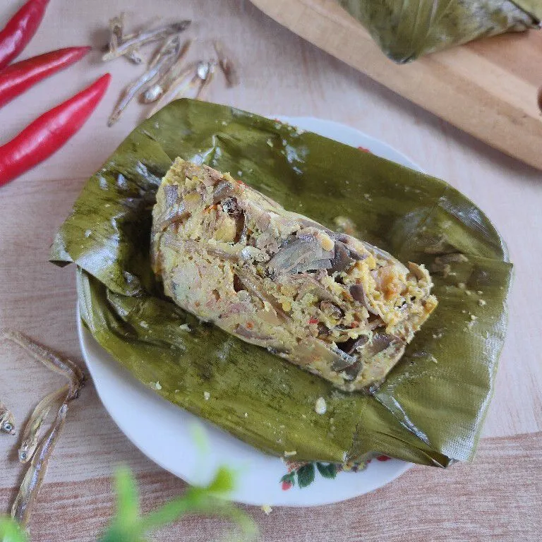 Botok Teri Tempe Jantung Pisang #KURCEPPEJUANGRESEPNUSANTARA