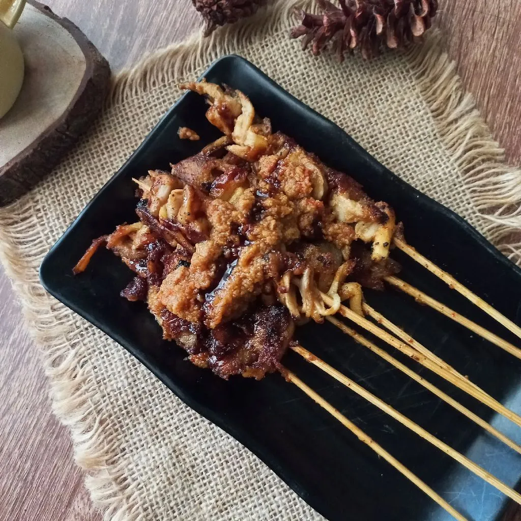 Sate Jamur Saus Kacang #KURCEPPEJUANGRESEPNUSANTARA