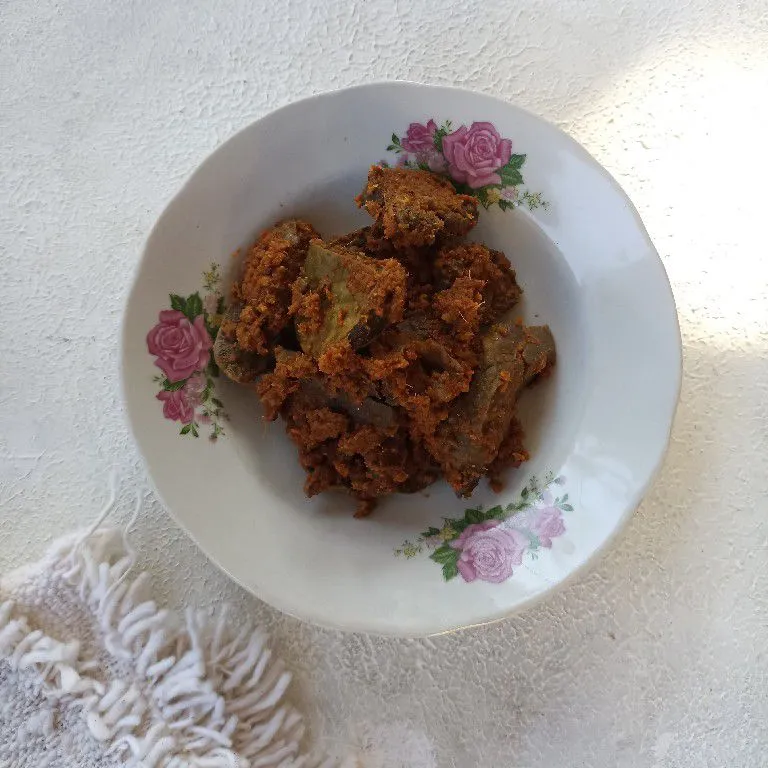 Rendang Paru Sapi #KURCEPPEJUANGRESEPNUSANTARA