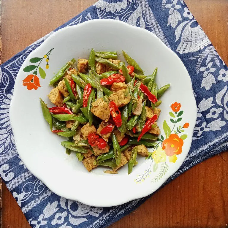 Oseng Tempe Buncis Gula Merah