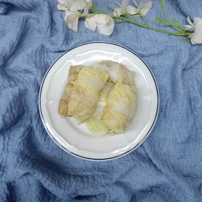 Sawi Gulung Isi Ayam Tahu