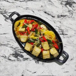 Telur Ceplok Tahu Kuah Kecap