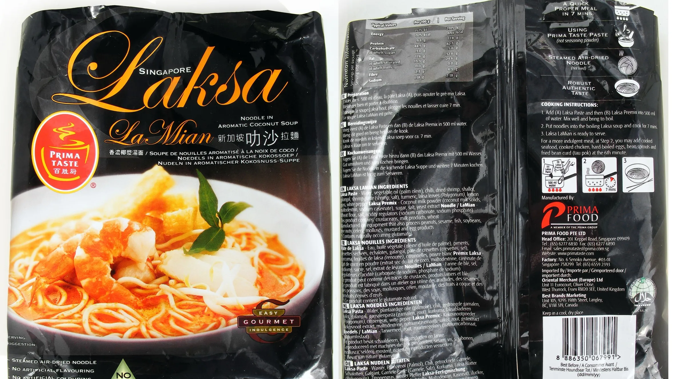 prima taste singapore wholw grain laksa la mian