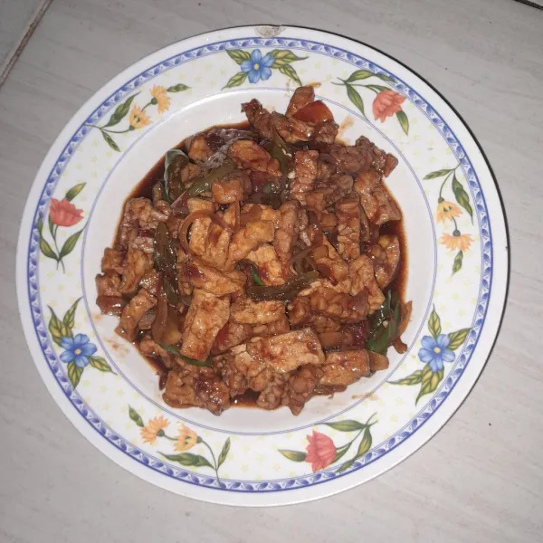 Setelah tempe tahu matang siap untuk di nikmati.