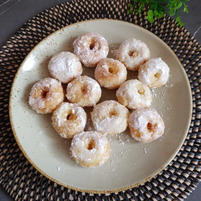 Donat Mini tanpa Telur dan Ragi
