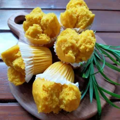 Bolu Kukus Labu Kuning (No Mixer)