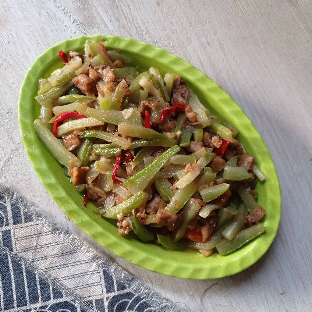 Tumis Labu Siam Tempe