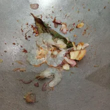 Masukkan udang.