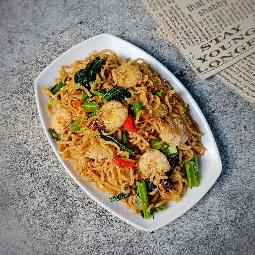 Mie Goreng Udang Pedas