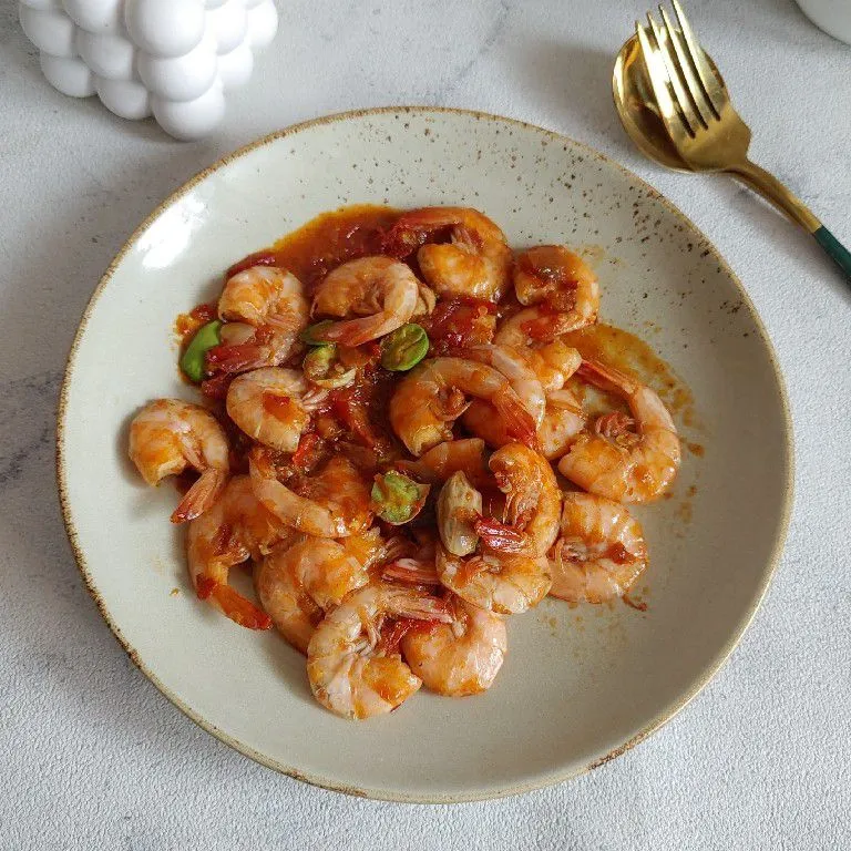 Udang Pete Bumbu Balado