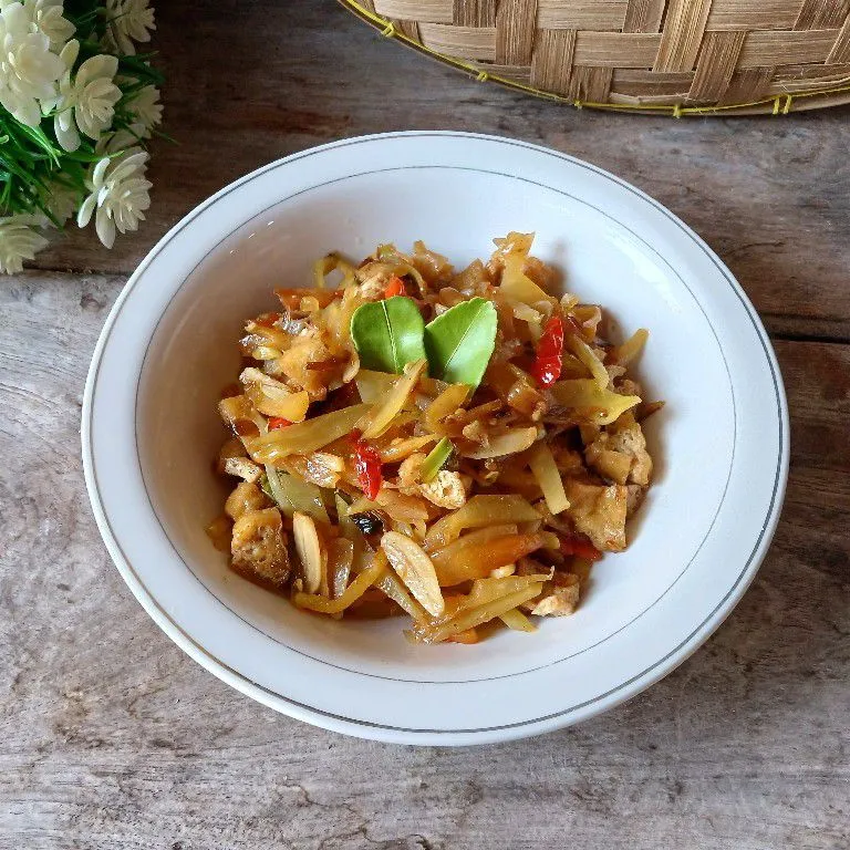 Tumis Pepaya Muda Tahu