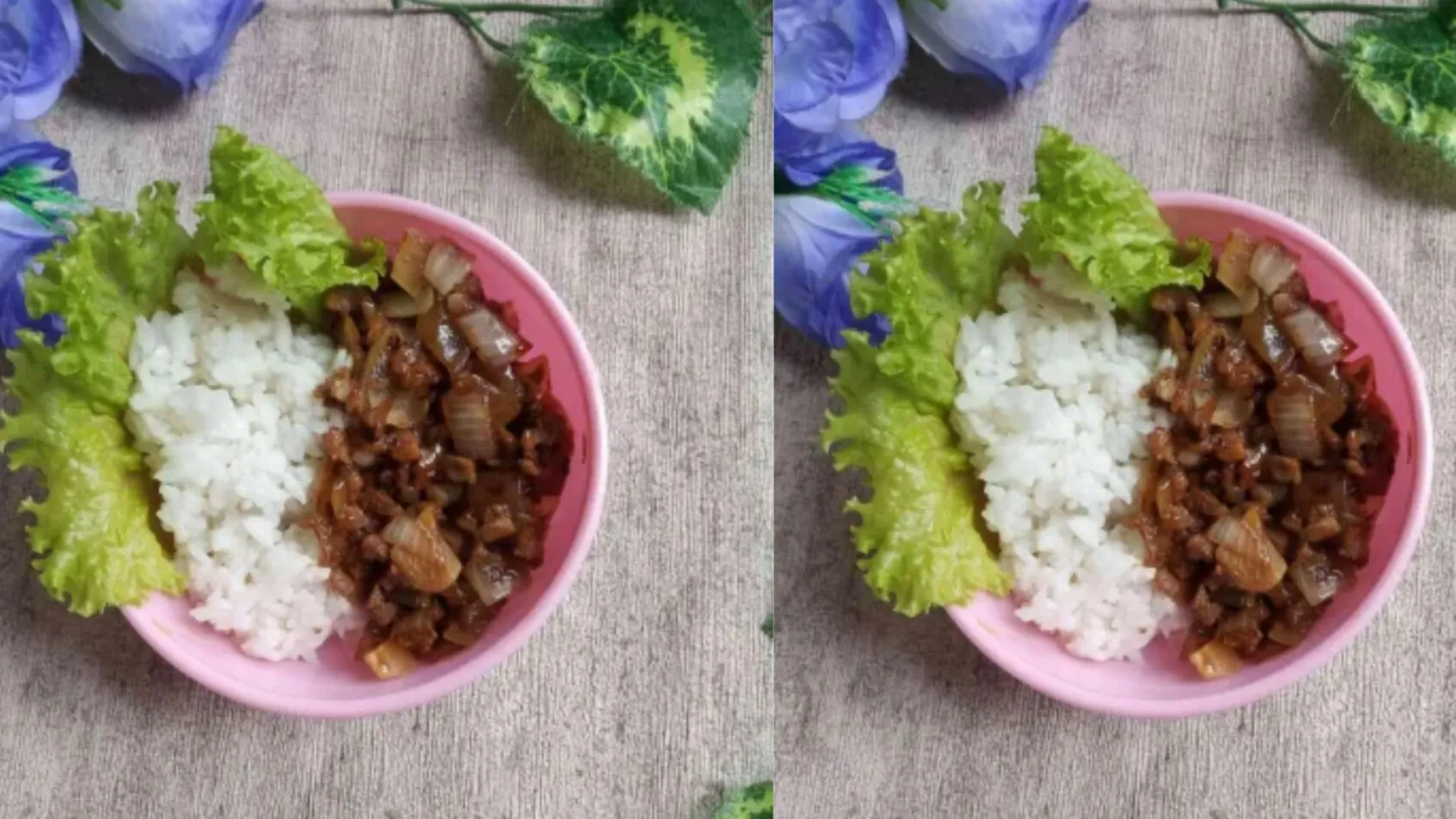 resep rice bowl daging cincang saus tiram