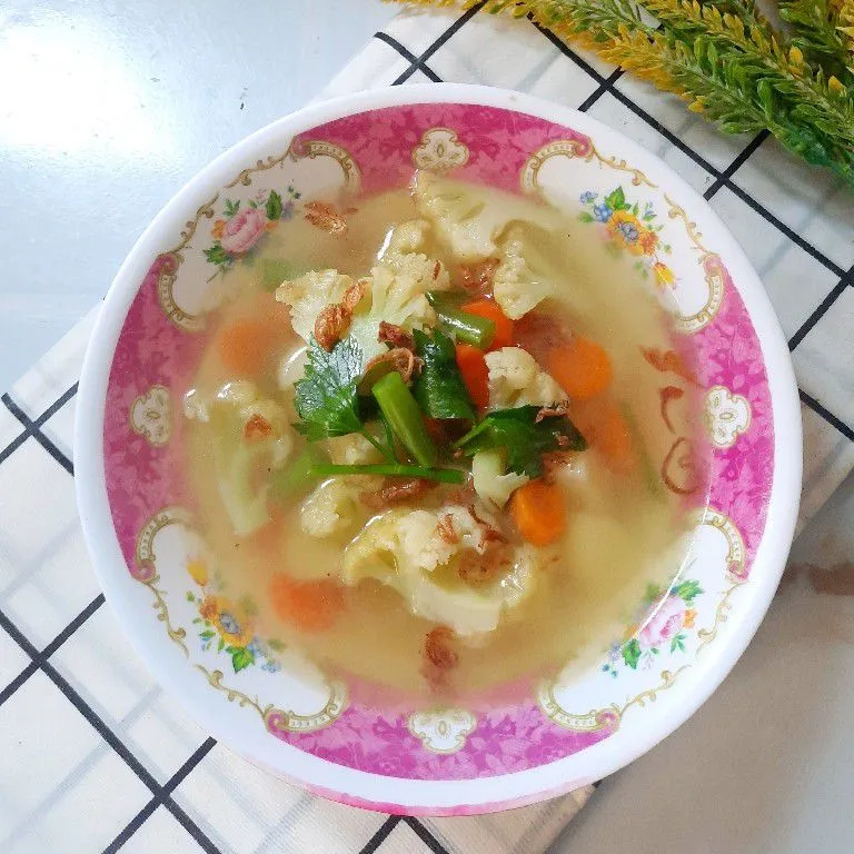 Sup Kuah Jahe Kembang Kol