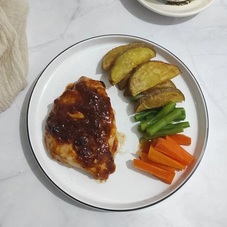 Chicken Steak Saus BBQ