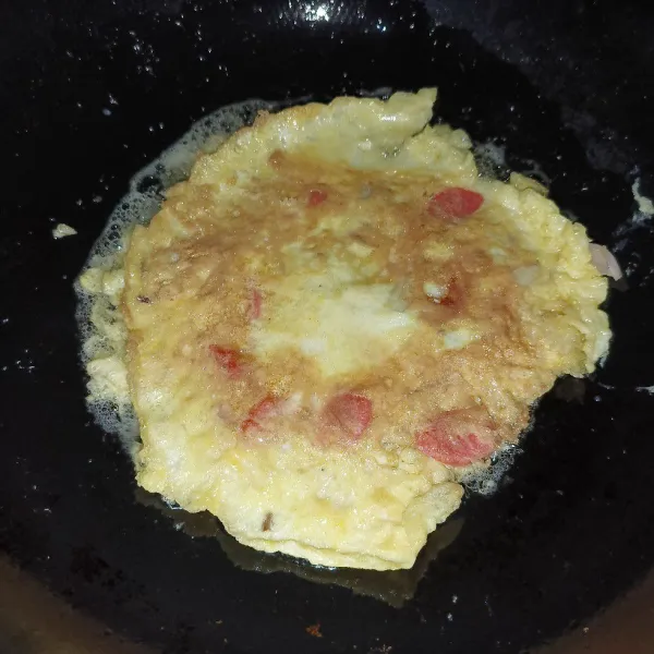 Bila sudah set segera balik dan masak sampai matang.