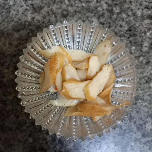 Iris tipis odeng, sisihkan.