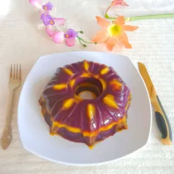 Puding Ubi Ungu Mangga