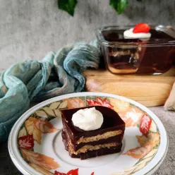 Puding Coklat Biskuit Kelapa