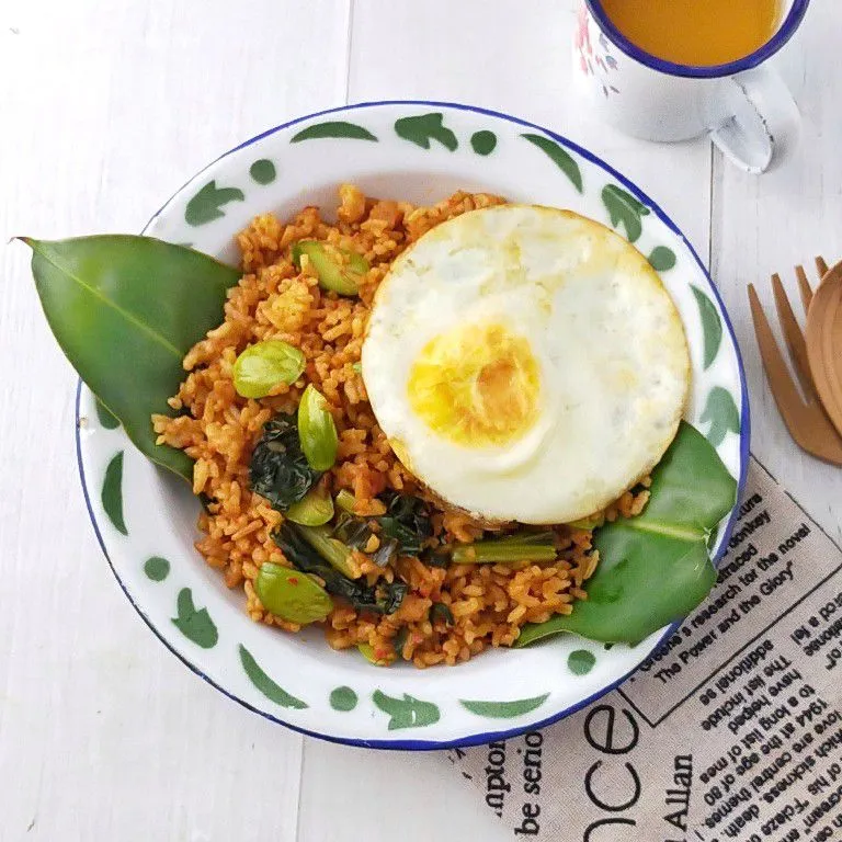 Nasi Goreng Sawi Hijau Pete