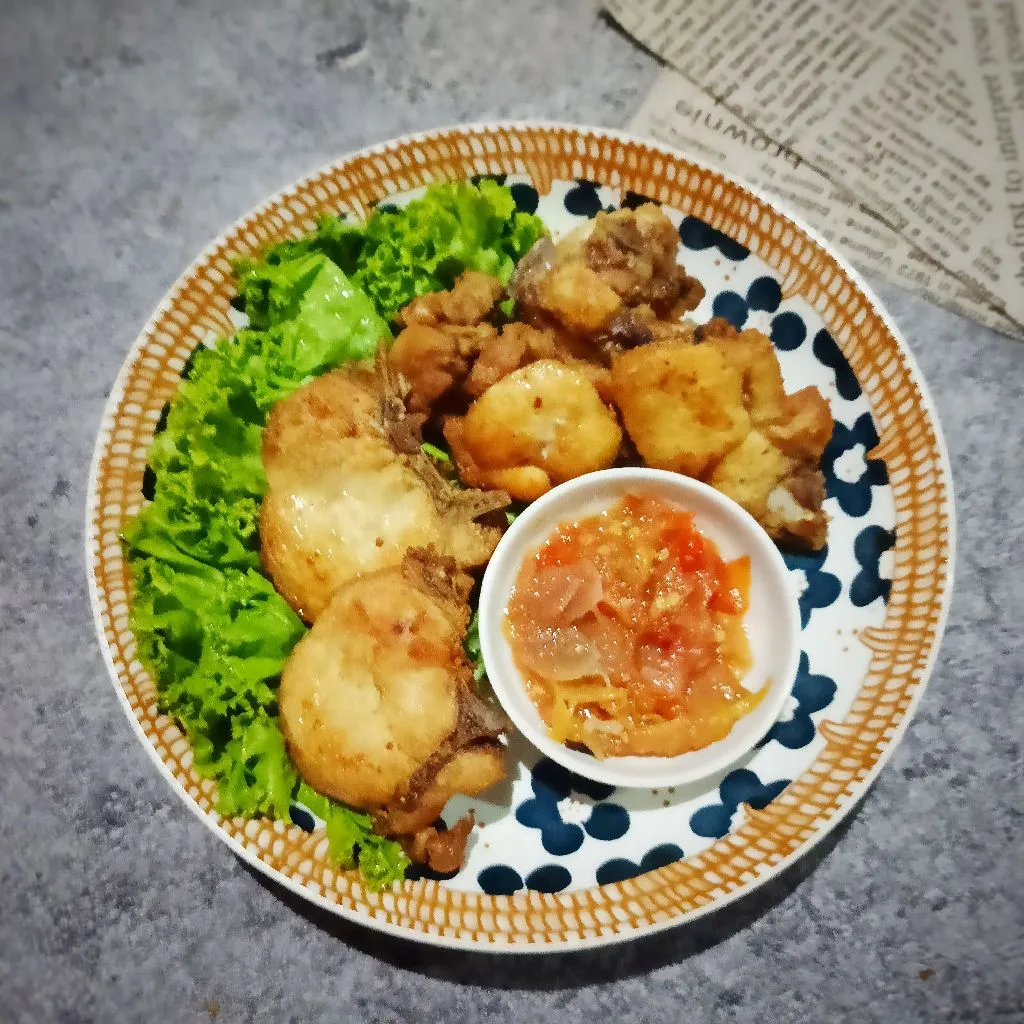 Dada Ayam Goreng Tanpa Ungkep