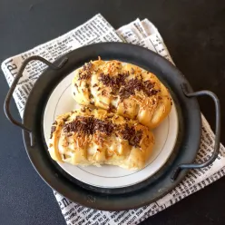 Roti Pisang Lilit Tanpa Telur