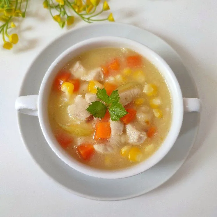 Sup Krim Ayam & Sayur