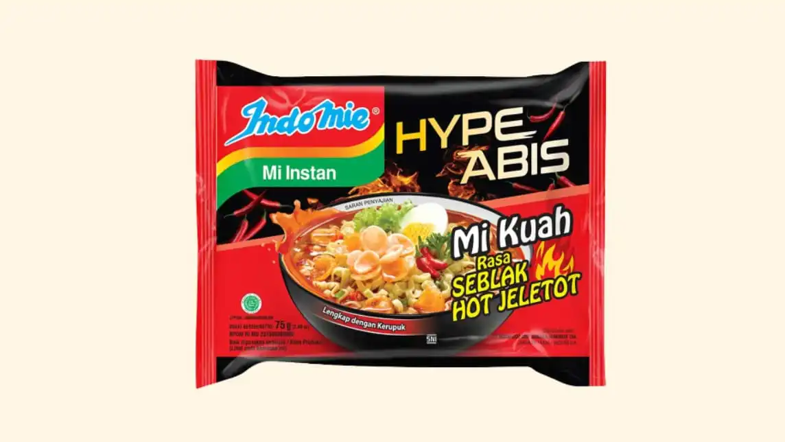 10. Indomie Seblak Hot Jeletot (75 g)