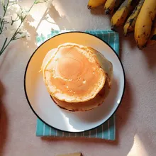 Menghasilkan delapan bulatan pancake ukuran besar. Yummy!