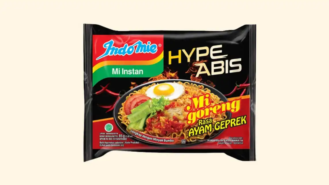 kalori Indomie ayam geprek