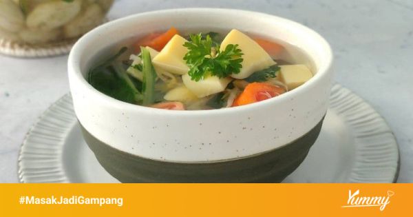 Resep Sup Sawi Tofu Tauge Sederhana Rumahan Di Yummy App