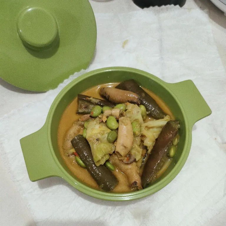 Gulai Terong Cumi Edamame