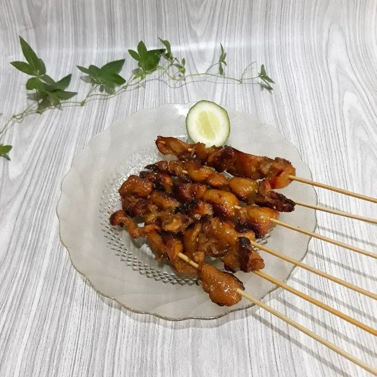 Sate Kulit Ayam Panggang Teflon