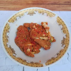 Ayam Penyet Pedas Daun Jeruk