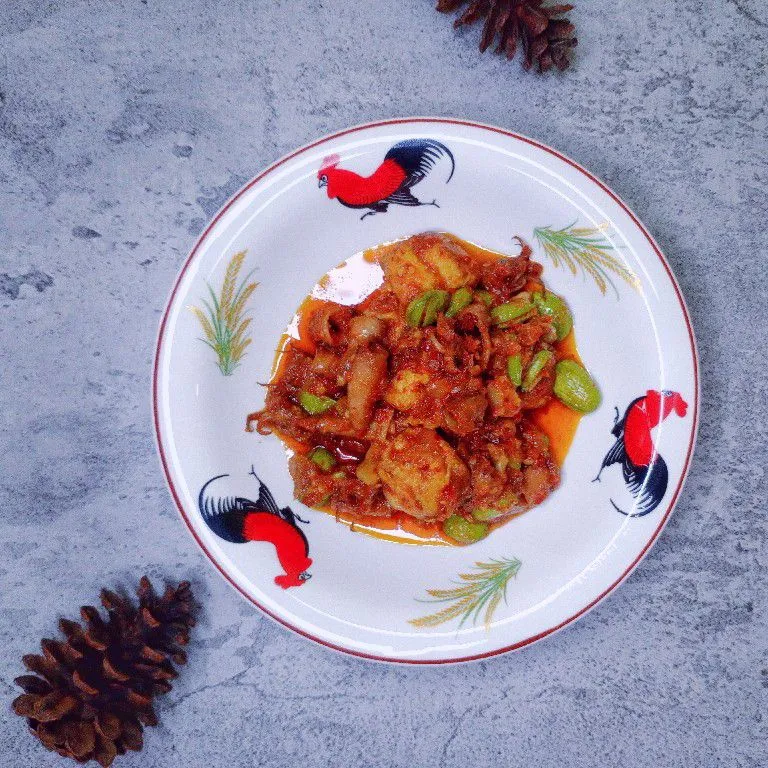 Cumi Asin Sambal Pete