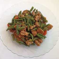 Tumis Kacang Panjang Tempe Pete