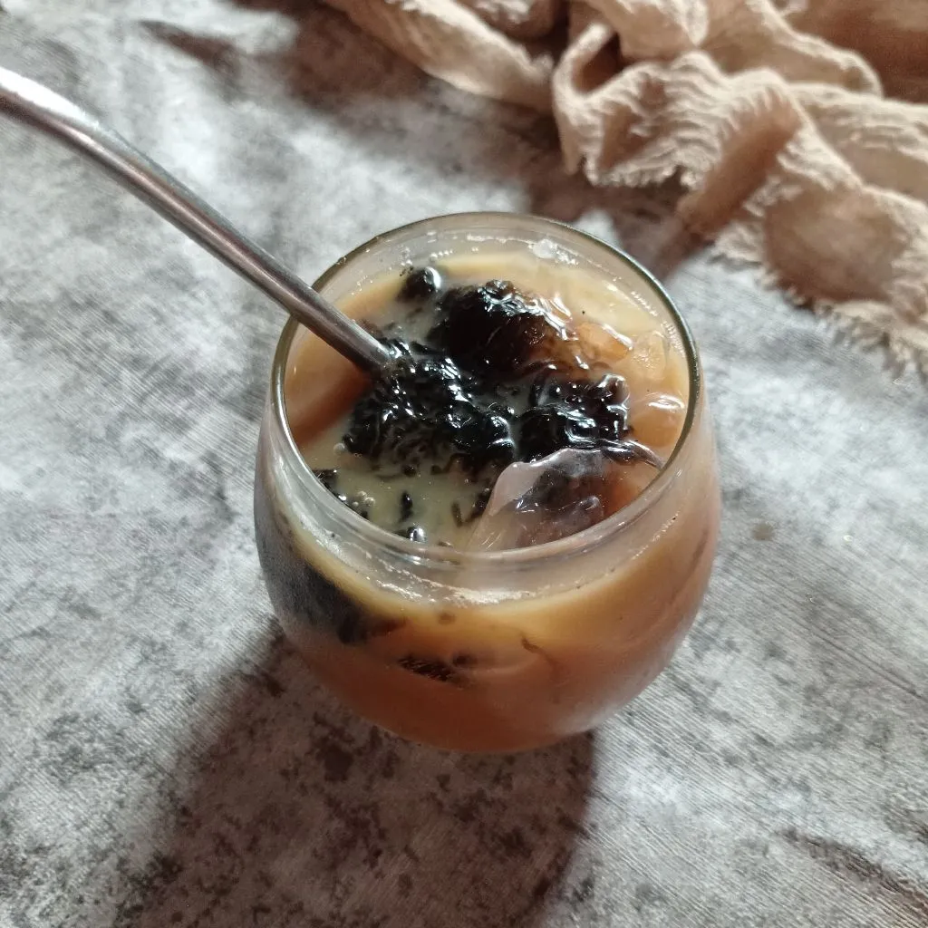 Roasted Milk Tea Jelly Cincau