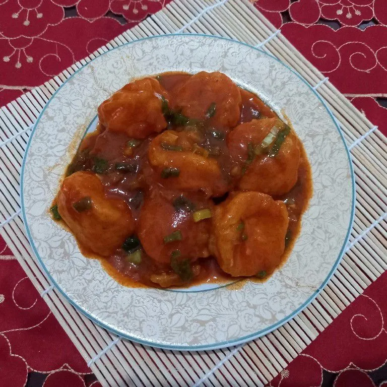 Tofu Tepung Saus Pedas