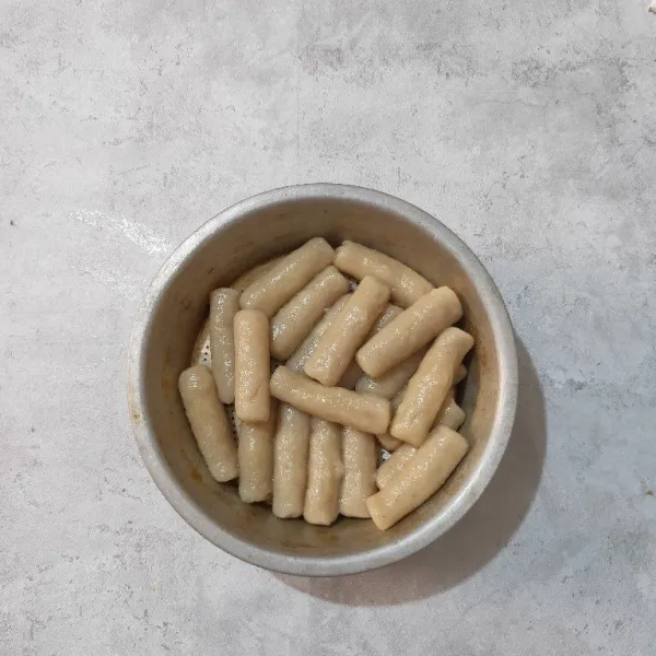 Angkat dan tiriskan.