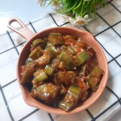 Tumis Terong Rebon Kecap Pedas