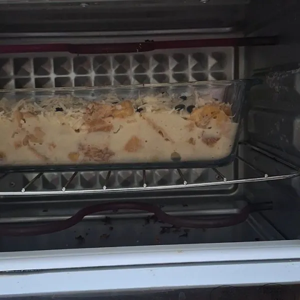 Panggang di oven dengan suhu 175 °Celcius kira2 25 menit.