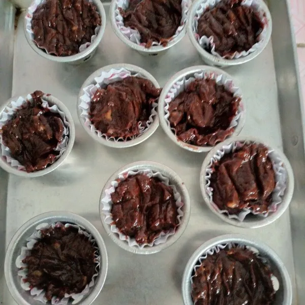 Tuang kedalam papercup.