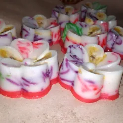 Kue Bunga Rainbow With Banana