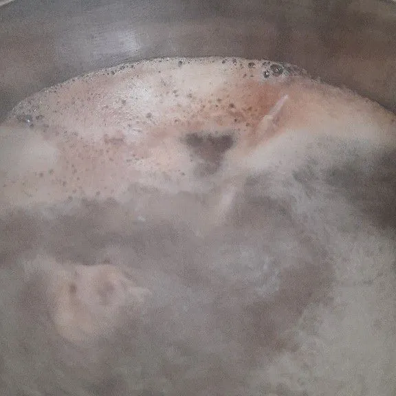 Jika ada buih2 seperti ini buang ya.