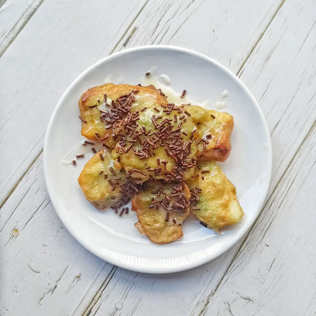 Pisang Goreng Pandan Cokelat