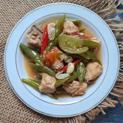 Tumis Ayam Buncis Saus Tiram