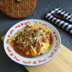 Tahu Telur Bumbu Pecel